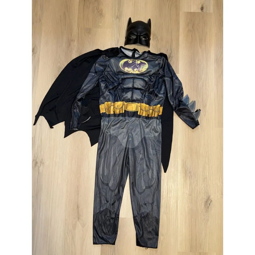 Kids Batman Costume with Mask and Cape Size Small